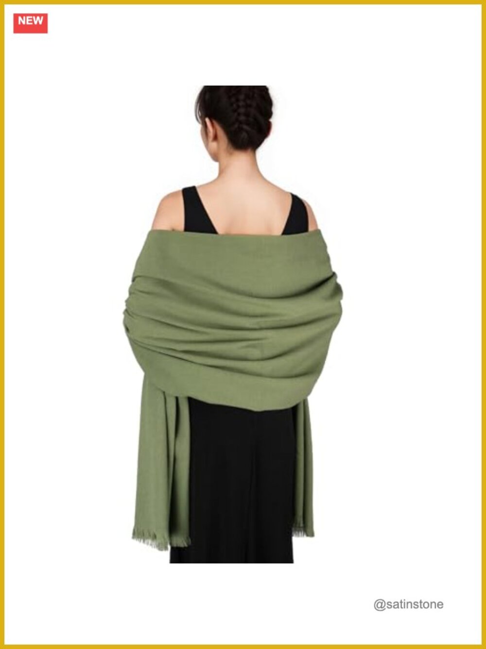 Pashmina Shawl Wrap for Evening Dresses & Wedding - Polyester Blend